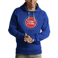 Royal Detroit Pistons Antigua Team Logo Victory Pullover Hoodie sale | NBA