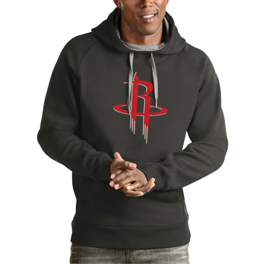 Charcoal Houston Rockets Antigua Team Logo Victory Pullover Hoodie sale | NBA