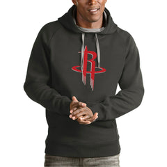 Charcoal Houston Rockets Antigua Team Logo Victory Pullover Hoodie sale | NBA