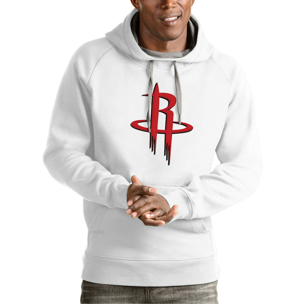 White Houston Rockets Antigua Team Logo Victory Pullover Hoodie sale | NBA
