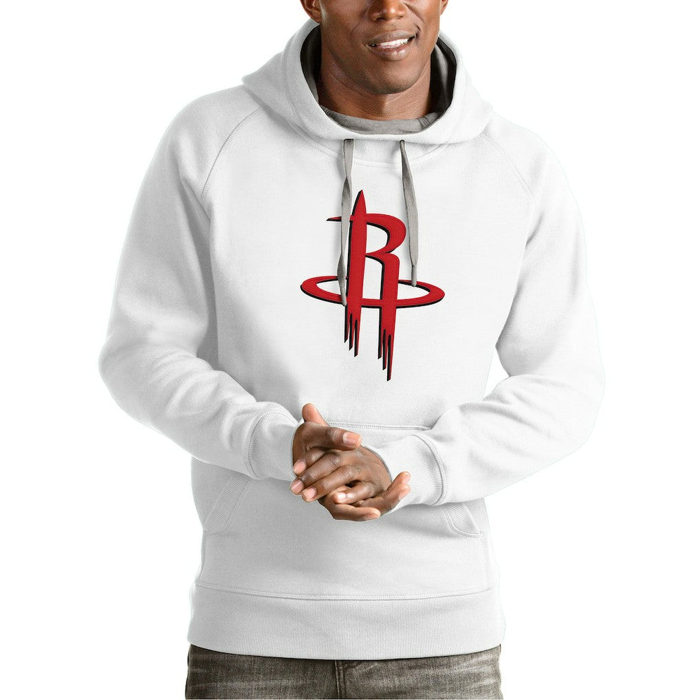 White Houston Rockets Antigua Team Logo Victory Pullover Hoodie sale | NBA