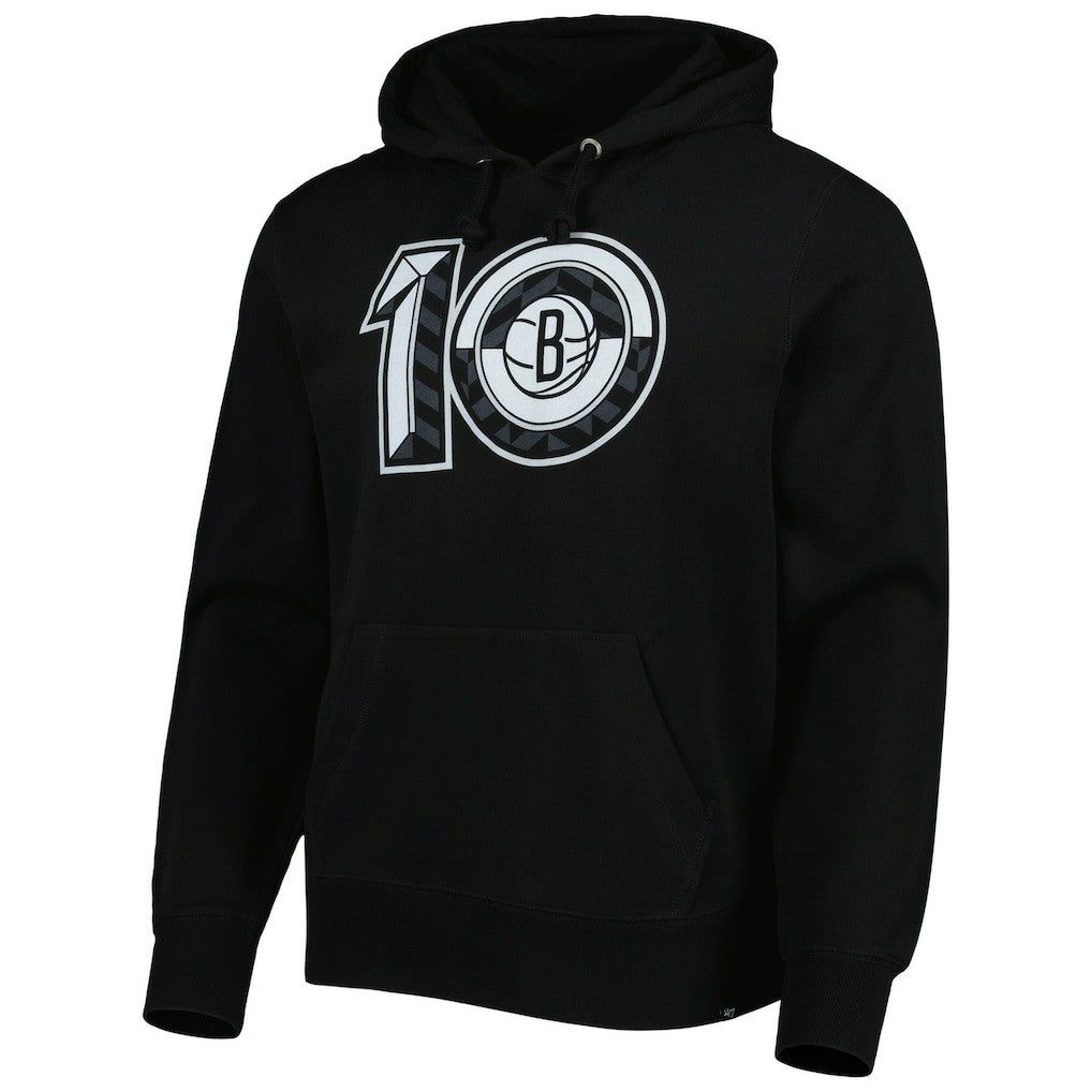 Black Brooklyn Nets '47 10th Anniversary Headline Pullover Hoodie | NBA