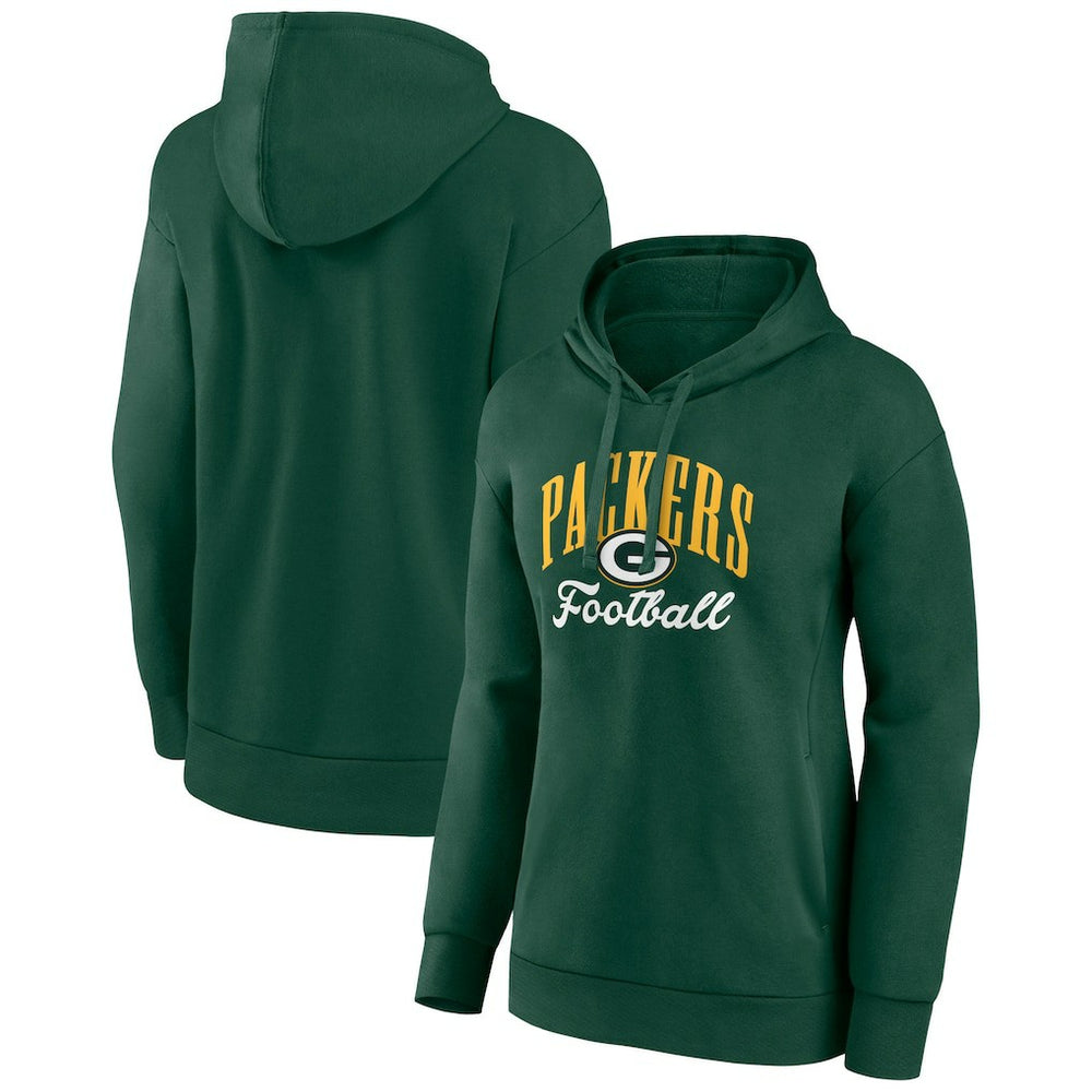 Green Bay Packers Women's Victory Script Pullover Hoodie | NFL Outlet