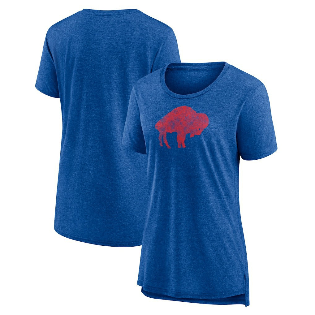 Buffalo Bills Women's Throwback Team Logo Tri-Blend T-Shirt | NFL On sale