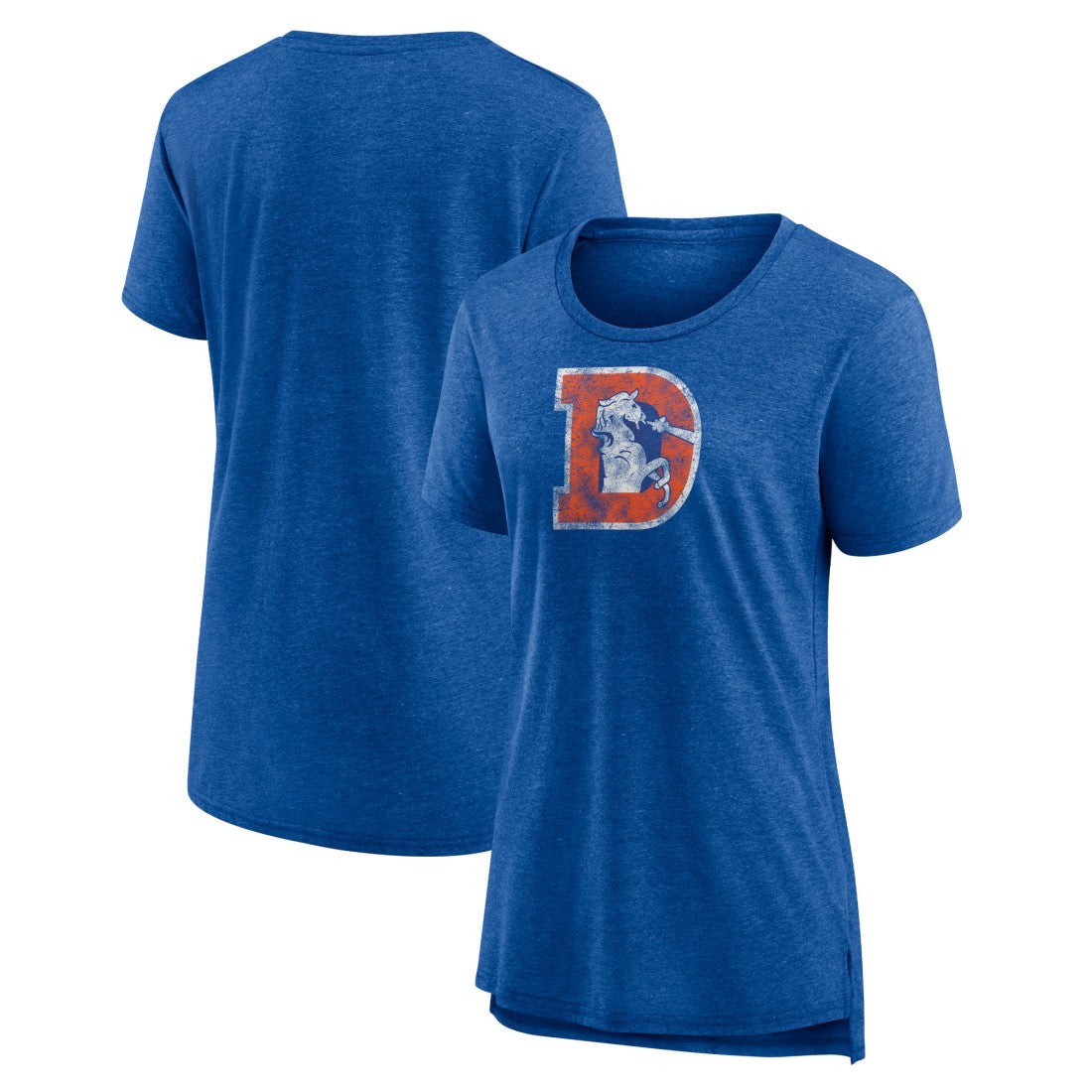 Denver Broncos Women's Throwback Team Logo Tri-Blend T-Shirt | NFL Near me