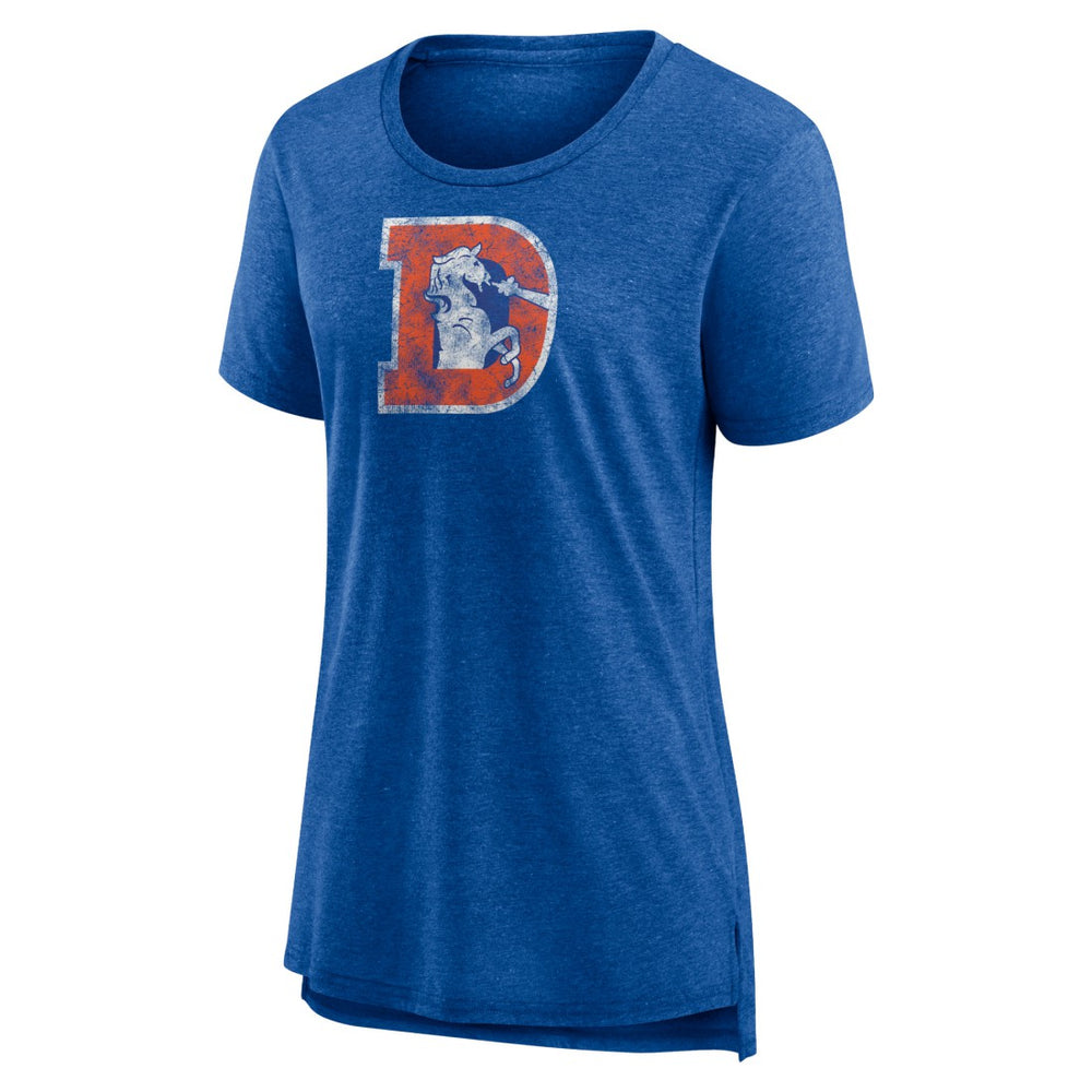 Denver Broncos Women's Throwback Team Logo Tri-Blend T-Shirt | NFL Near me