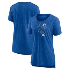 Indianapolis Colts Women's Throwback Team Logo Tri-Blend T-Shirt | NFL Online