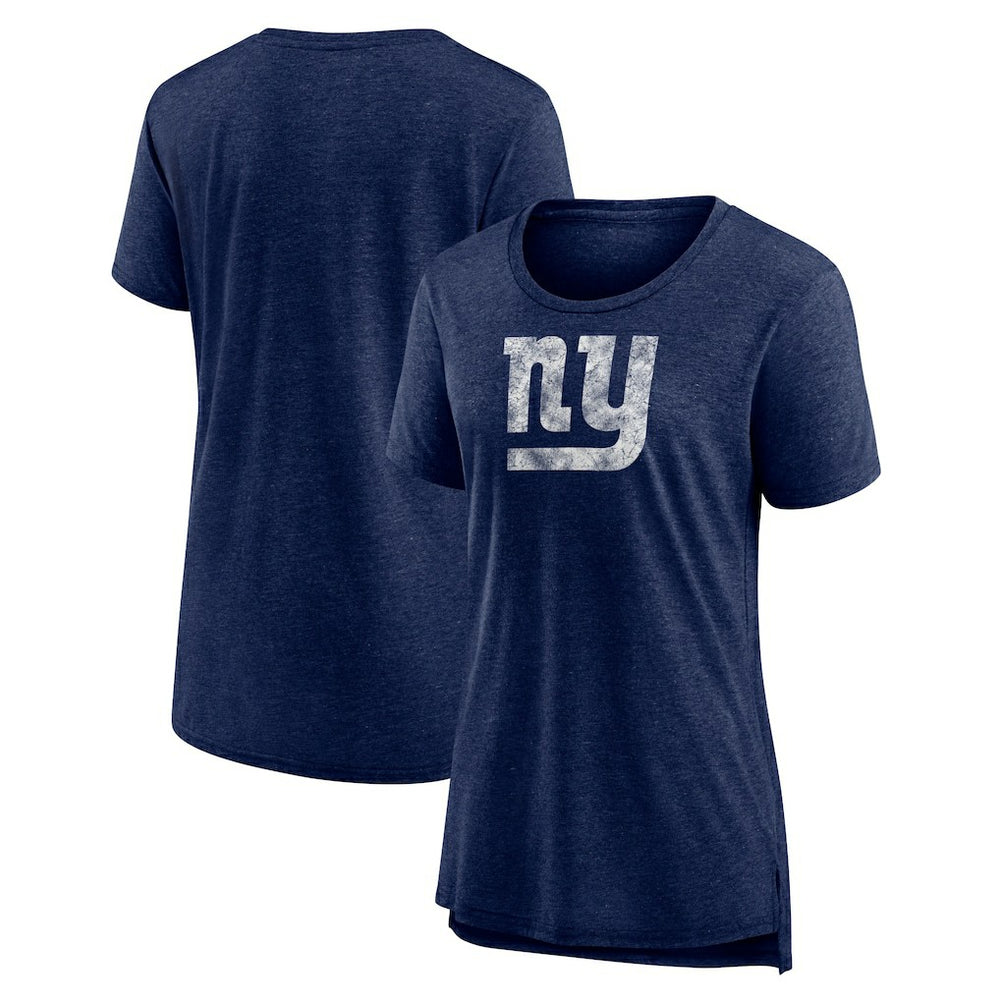 New York Giants Women's Throwback Team Logo Tri-Blend T-Shirt | NFL US
