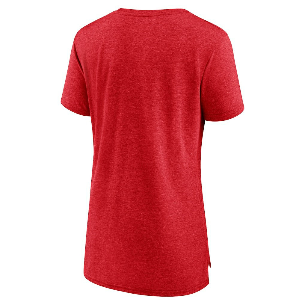 San Francisco 49ers Women's Throwback Team Logo Tri-Blend T-Shirt | NFL Sale