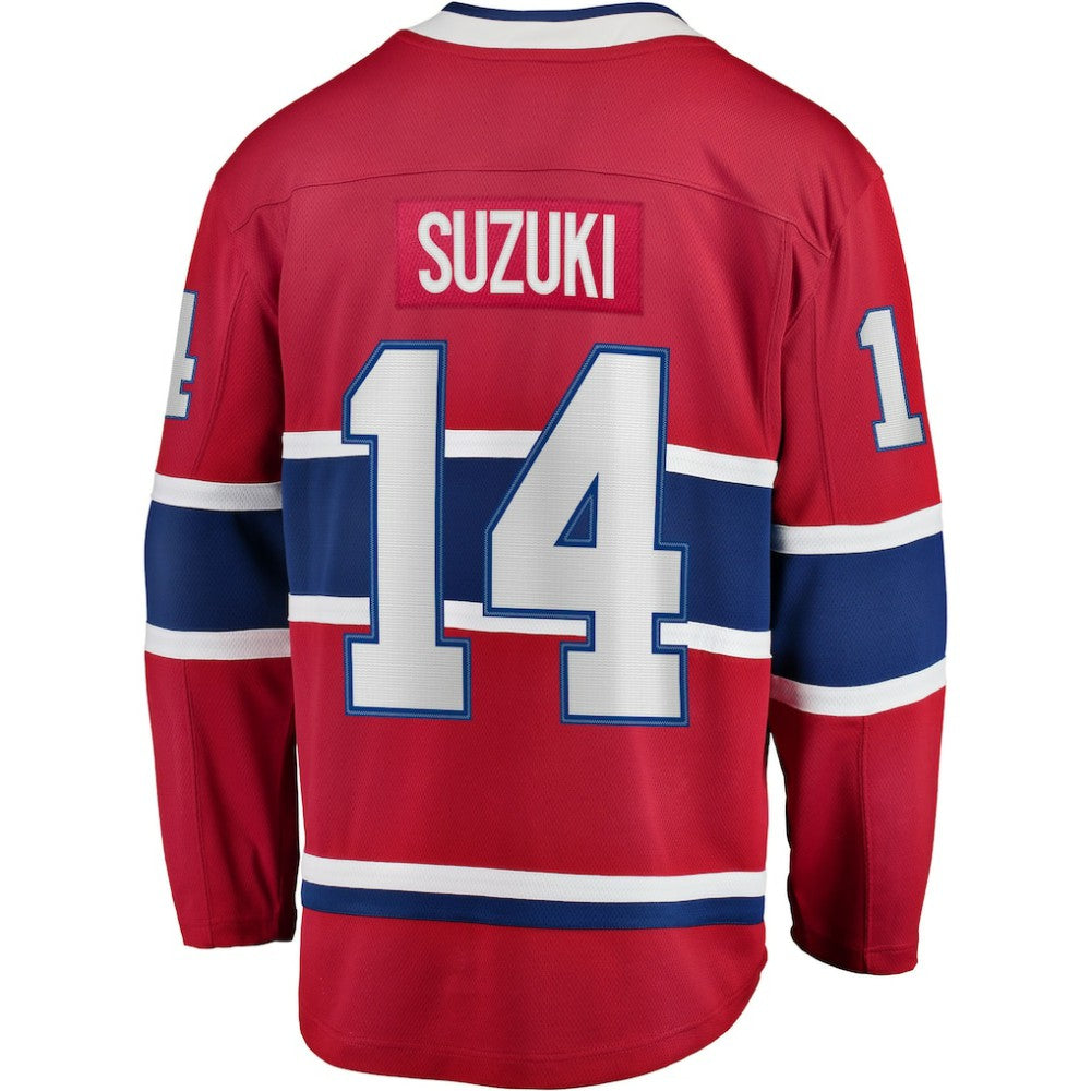 Nick Suzuki Montreal Canadiens Fanatics Home Captain Patch Breakaway Player Jersey -  NHL Jerseys