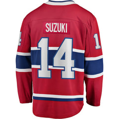 Nick Suzuki Montreal Canadiens Fanatics Home Captain Patch Breakaway Player Jersey -  NHL Jerseys