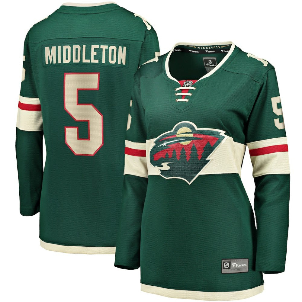 Jake Middleton Minnesota Wild Fanatics Women's Home Breakaway Player Jersey -  NHL Jerseys