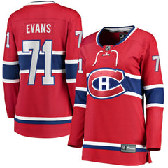Jake Evans Montreal Canadiens Fanatics Women's Home Breakaway Player Jersey -  NHL Jerseys