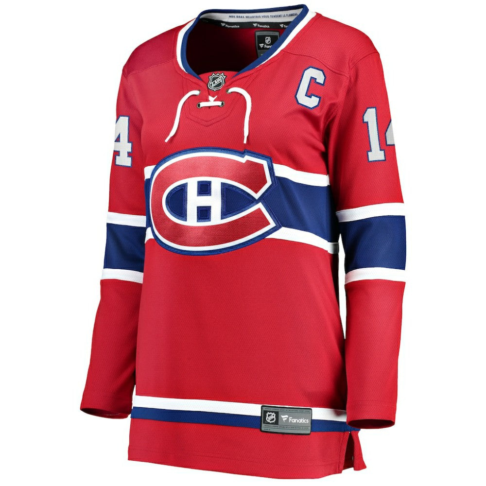 Nick Suzuki Montreal Canadiens Fanatics Women's Home Captain Patch Breakaway Player Jersey -  NHL Jerseys
