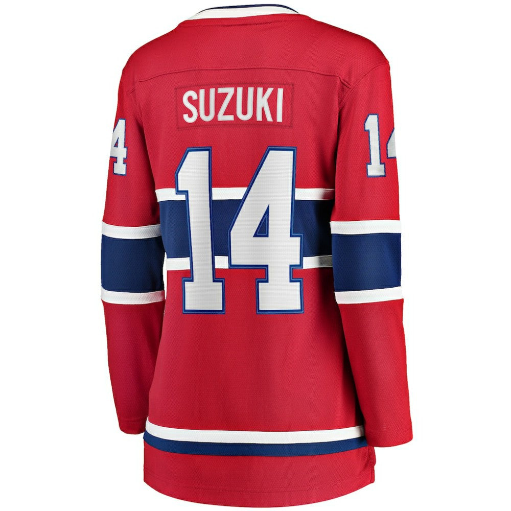 Nick Suzuki Montreal Canadiens Fanatics Women's Home Captain Patch Breakaway Player Jersey -  NHL Jerseys