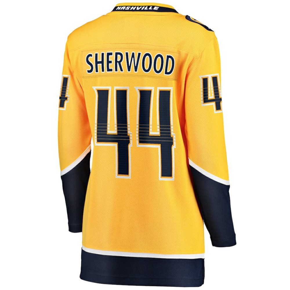 Kiefer Sherwood Nashville Predators Fanatics Women's Home Breakaway Player Jersey -  NHL Jerseys