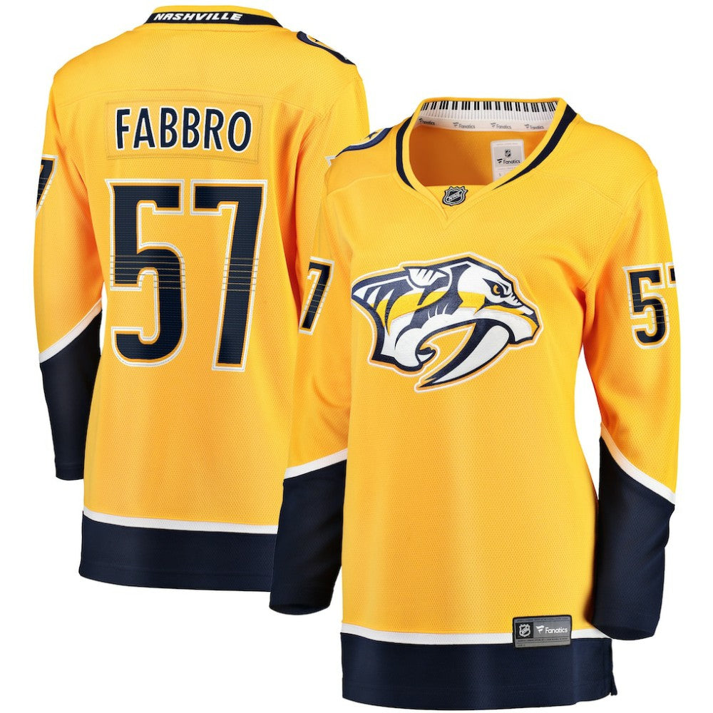 Dante Fabbro Nashville Predators Fanatics Women's Home Breakaway Player Jersey -  NHL Jerseys