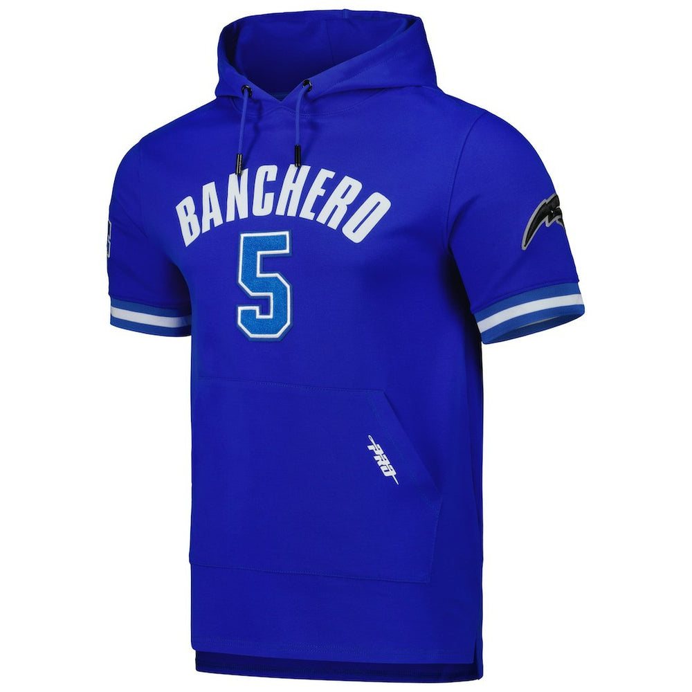 Royal Paolo Banchero Orlando Magic Pro Standard Name & Number Short Sleeve Pullover Hoodie | NBA