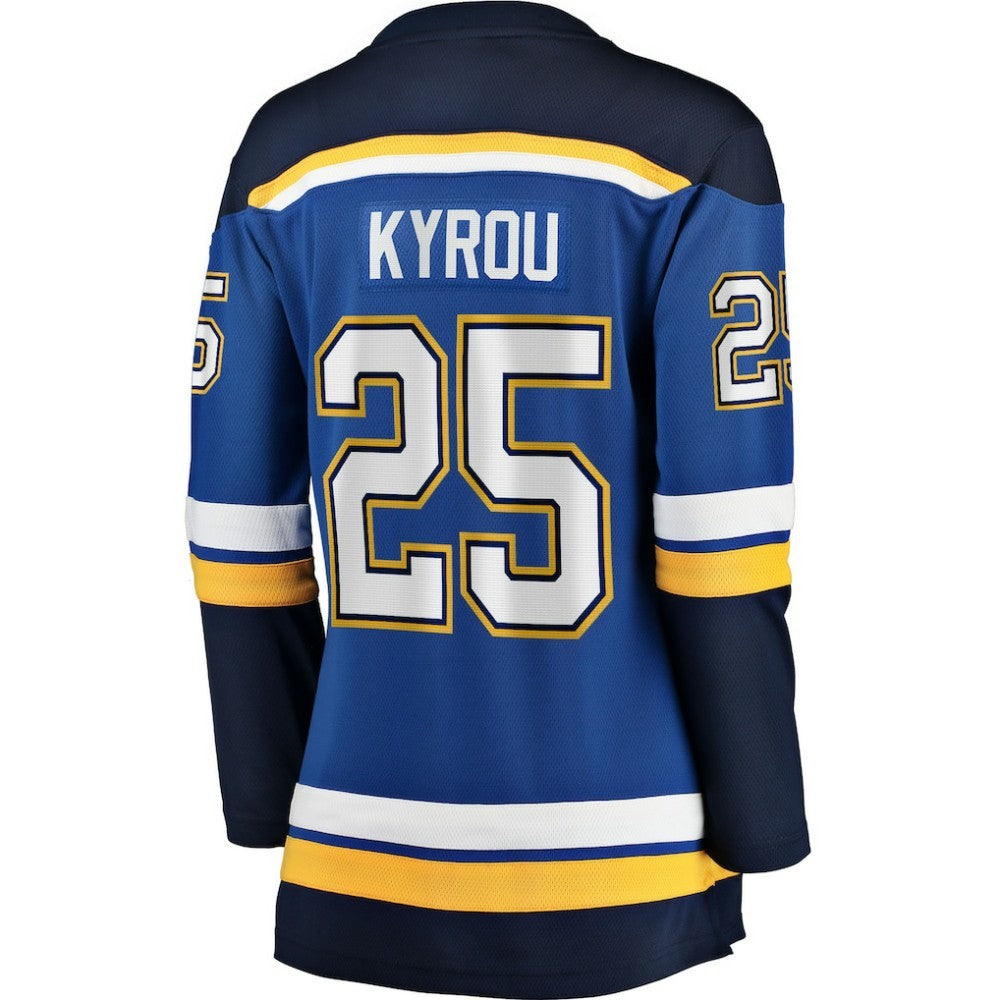 Jordan Kyrou St. Louis Blues Fanatics Women's Home Breakaway Player Jersey -  NHL Jerseys