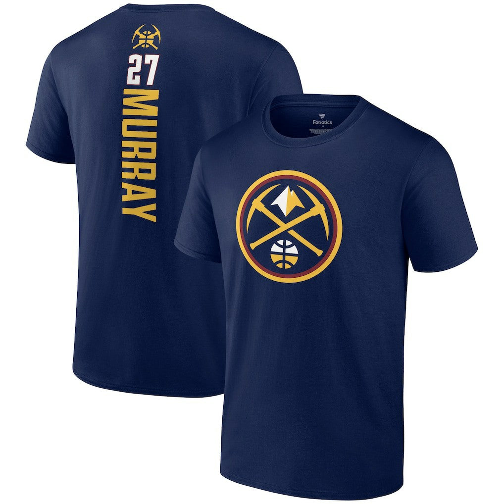 Navy Jamal Murray Denver Nuggets Playmaker Name & Number T-Shirt sale | NBA