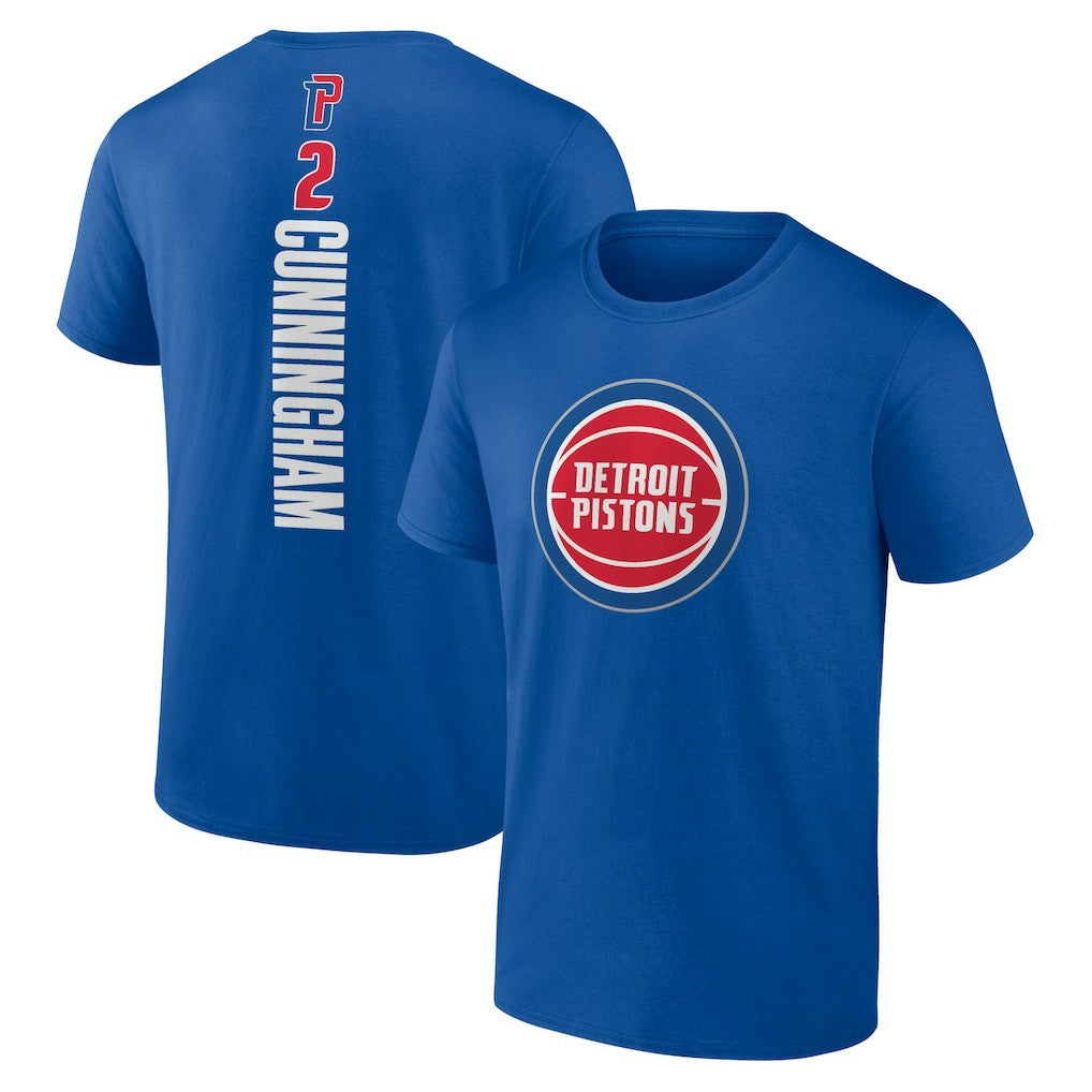 Blue Cade Cunningham Detroit Pistons Playmaker Name & Number T-Shirt sale | NBA