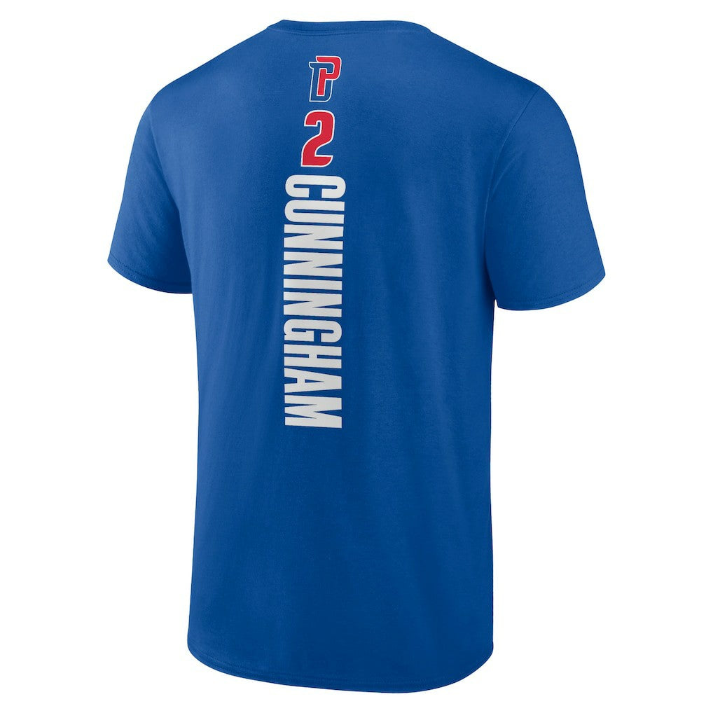Blue Cade Cunningham Detroit Pistons Playmaker Name & Number T-Shirt sale | NBA