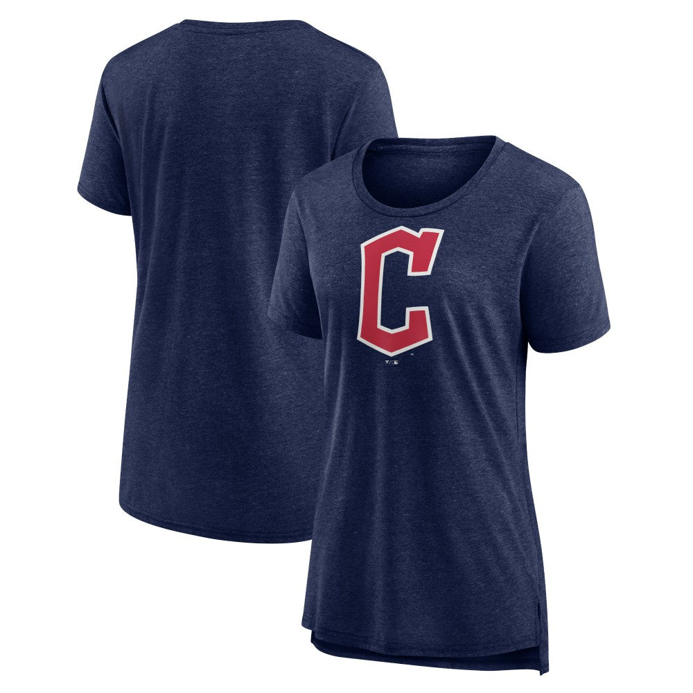 Cleveland Guardians Women's Official Wordmark Tri-Blend T-Shirt - MLB T-shirts
