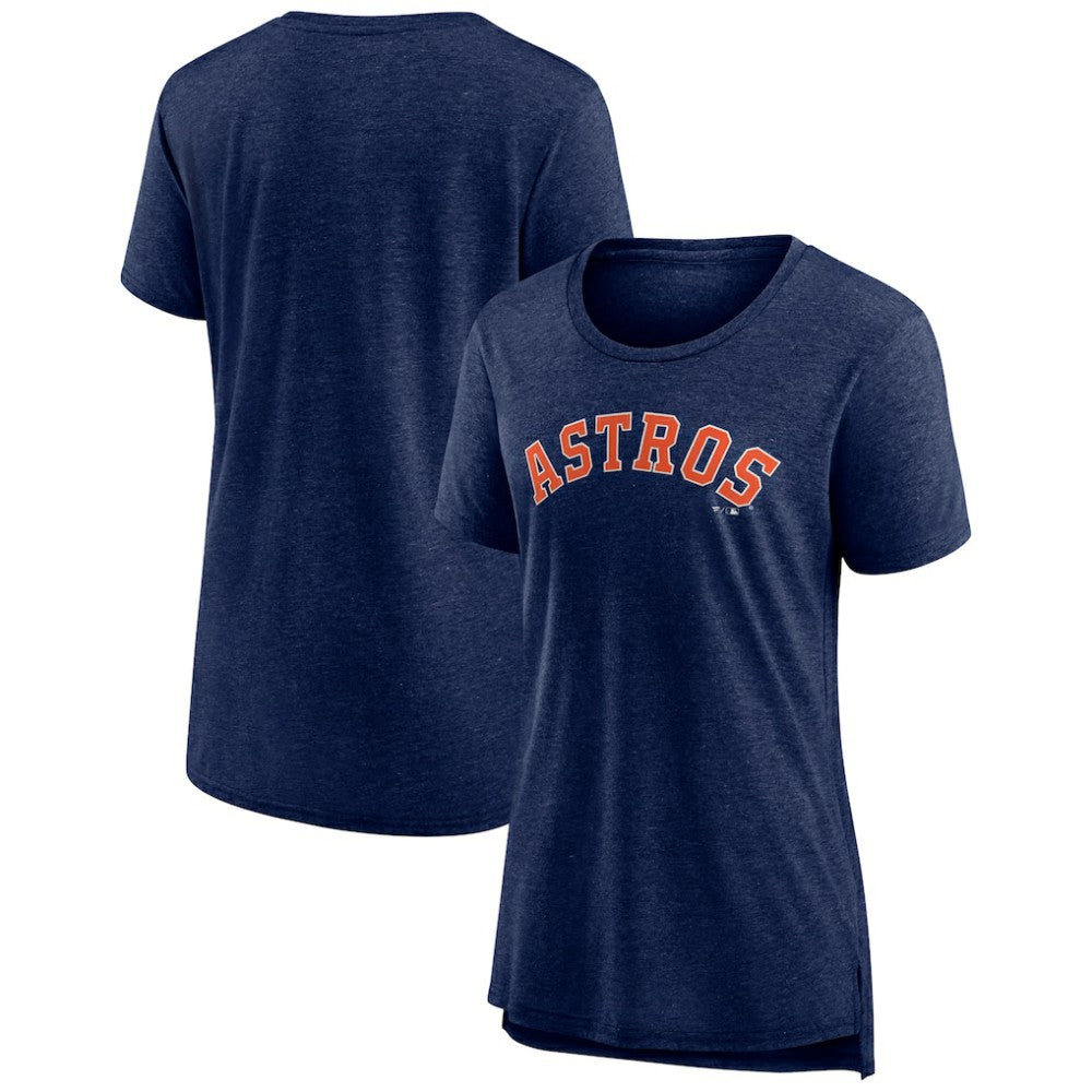 Houston Astros Women's Official Wordmark Tri-Blend T-Shirt - MLB T-shirts