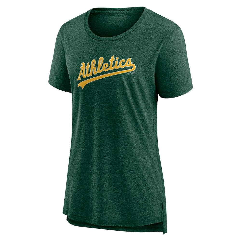 Athletics Women's Official Wordmark Tri-Blend T-Shirt - MLB T-shirts