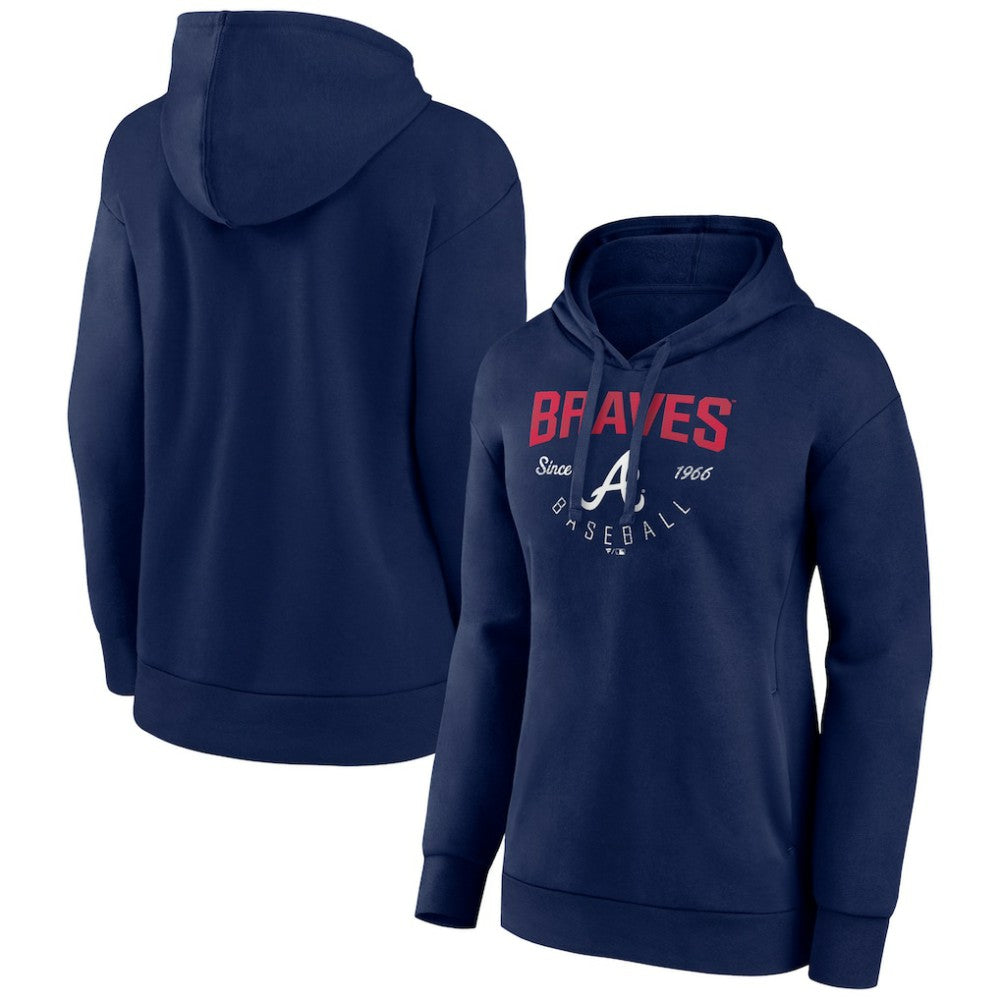 Atlanta Braves Women's Team Live For It Pullover Hoodie - MLB Hoodies