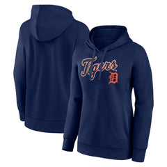 Detroit Tigers Women's Team Logo Lockup Pullover Hoodie - MLB Hoodies