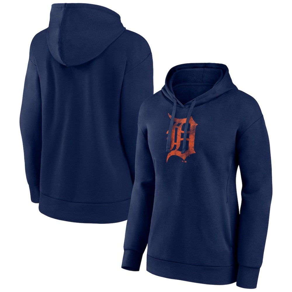 Detroit Tigers Women's Distressed Team Pullover Hoodie - MLB Hoodies