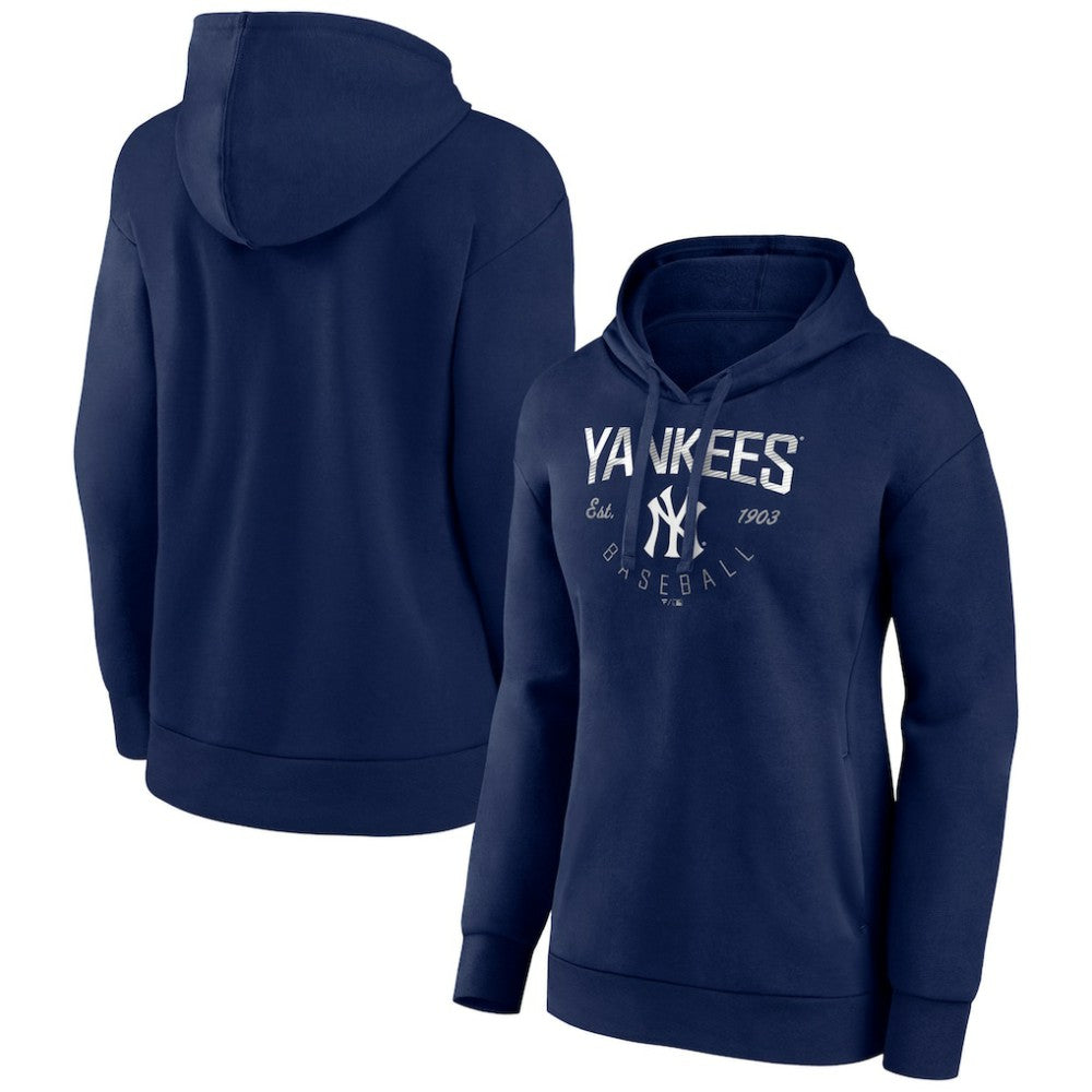 New York Yankees Women's Team Live For It Pullover Hoodie - MLB Hoodies