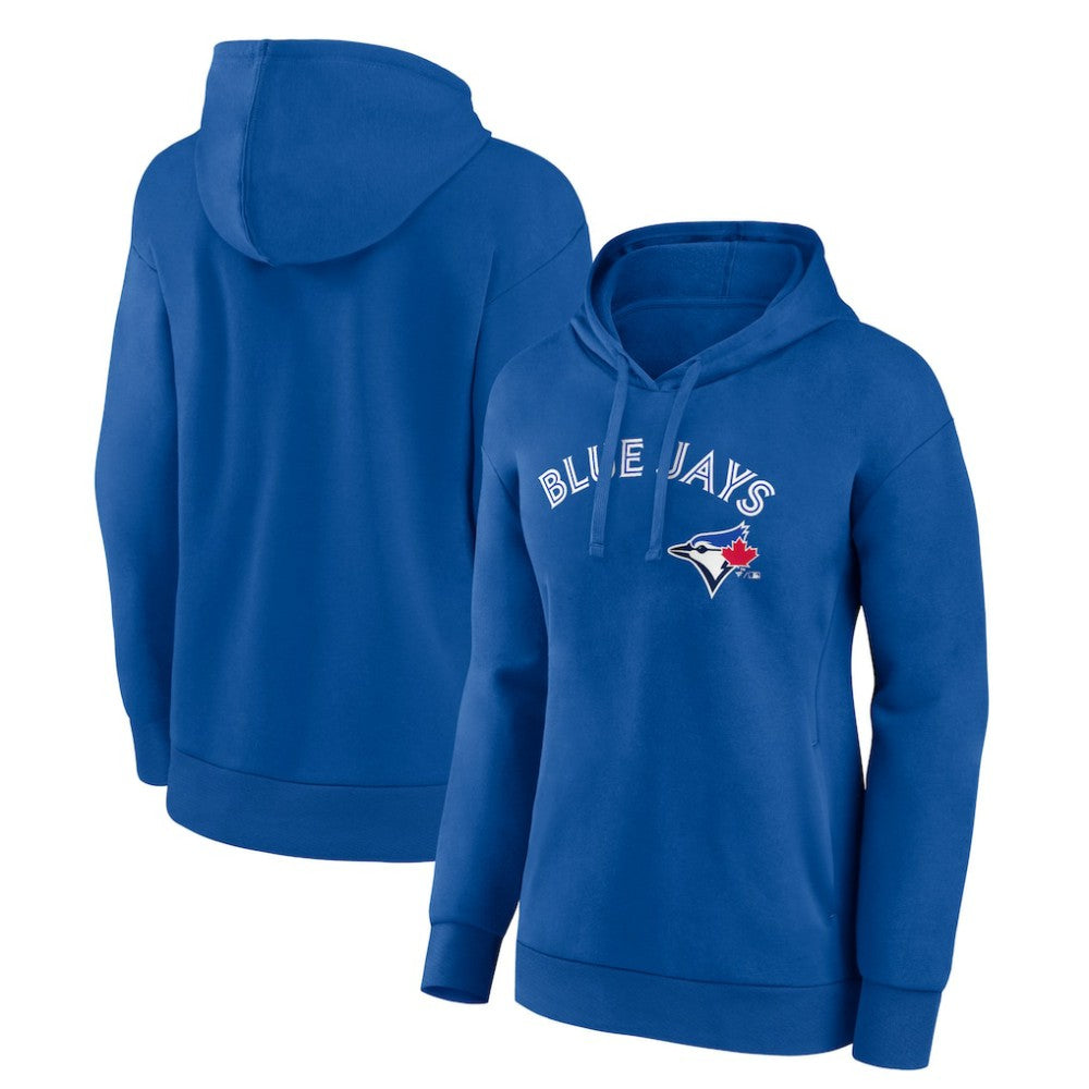 Toronto Blue Jays Women's Team Logo Lockup Pullover Hoodie - MLB Hoodies