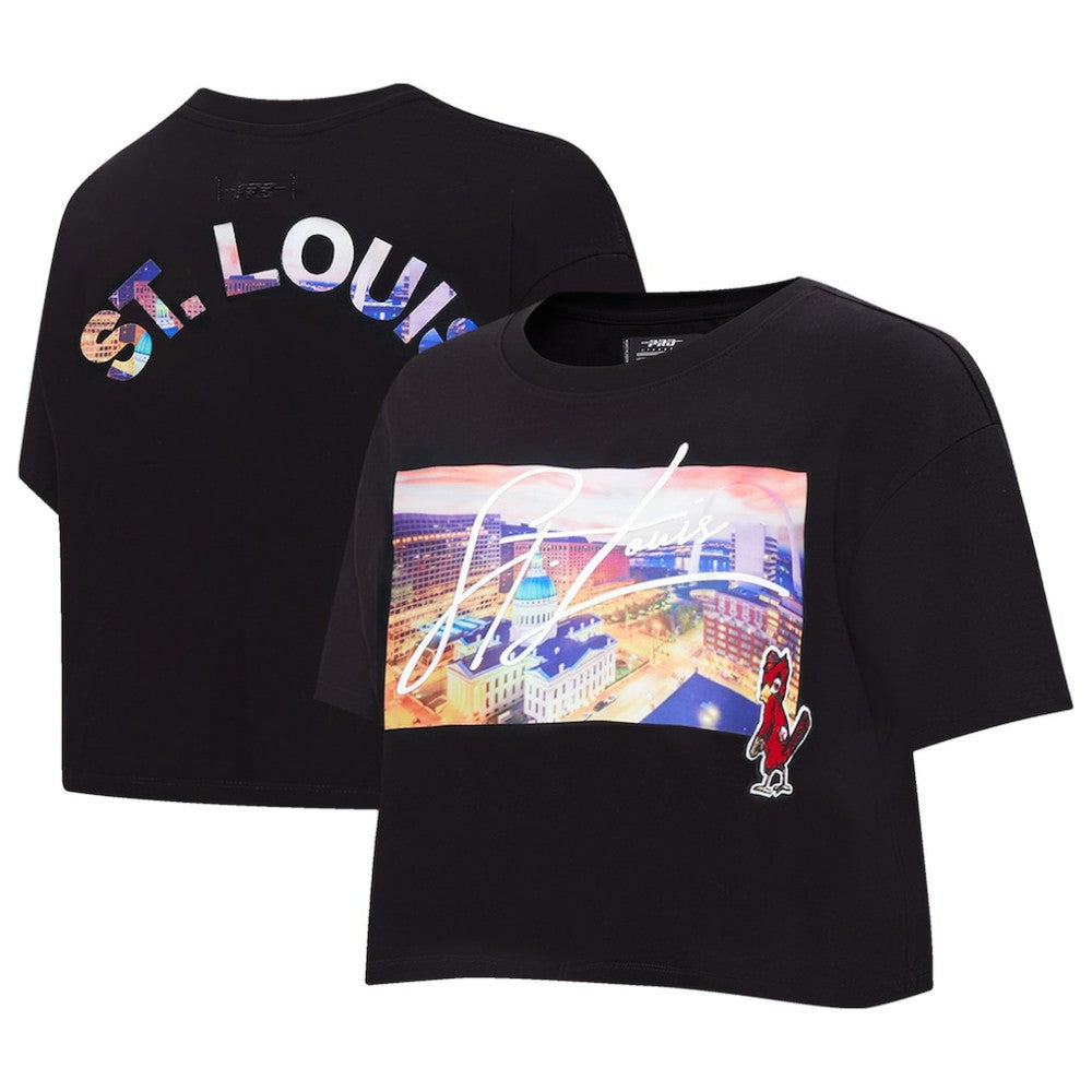 St. Louis Cardinals Pro Standard Women's Cityscape Boxy T-Shirt - MLB T-shirts