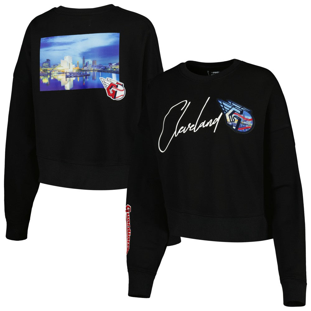 Cleveland Guardians Pro Standard Women's City Scape Pullover Sweatshirt - MLB Pullover