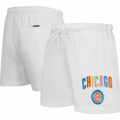 Chicago Cubs Pro Standard Women's Washed Neon Shorts - MLB Shorts