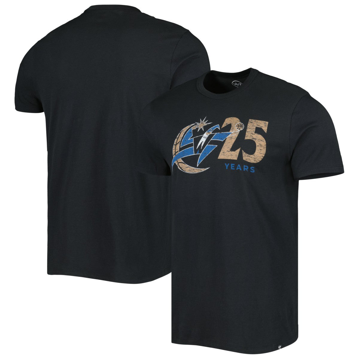 Black Washington Wizards '47 25th Anniversary T-Shirt | NBA