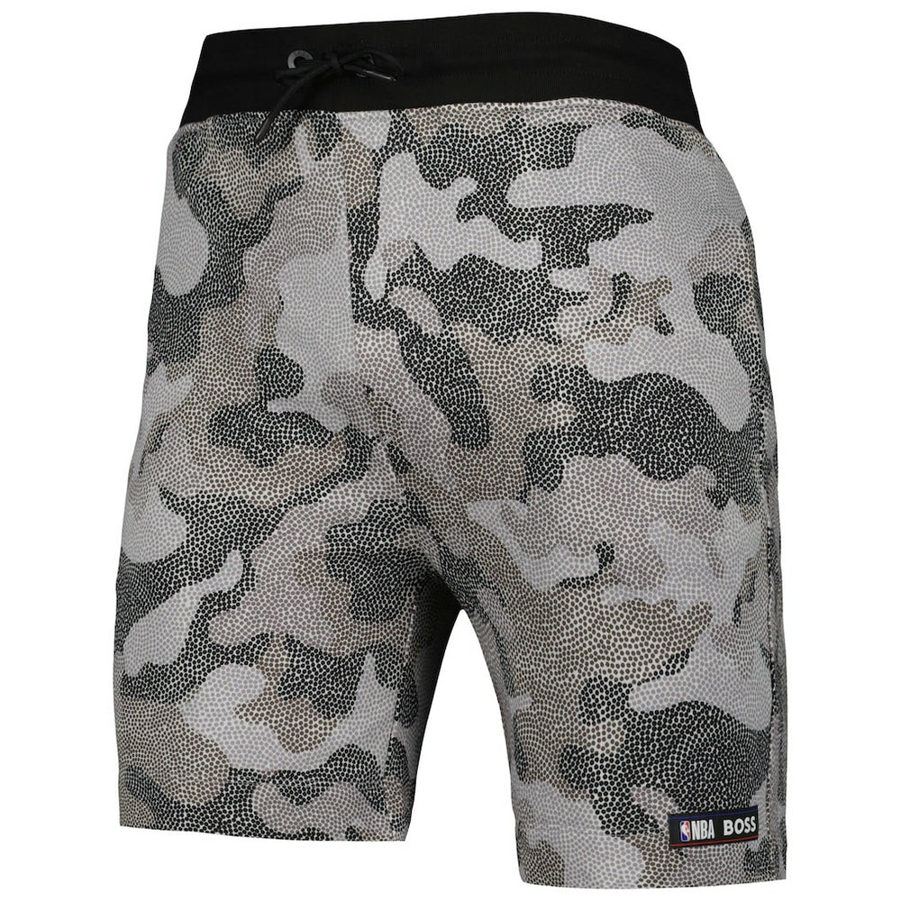 Black Brooklyn Nets NBA x Hugo Boss Slam Camo Shorts | NBA