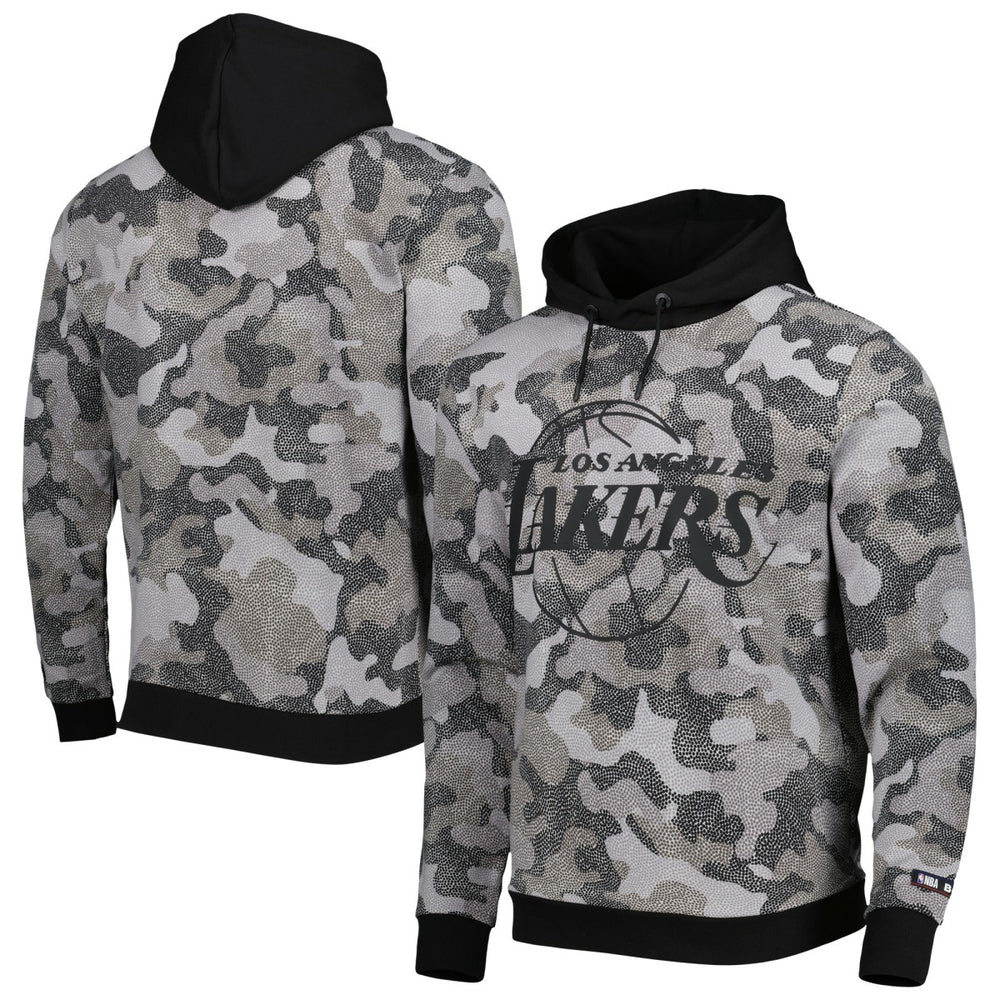 Black Los Angeles Lakers Hugo Boss x NBA Camo Pullover Hoodie | NBA