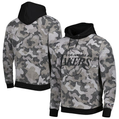Black Los Angeles Lakers Hugo Boss x NBA Camo Pullover Hoodie | NBA