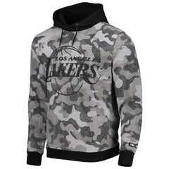 Black Los Angeles Lakers Hugo Boss x NBA Camo Pullover Hoodie | NBA