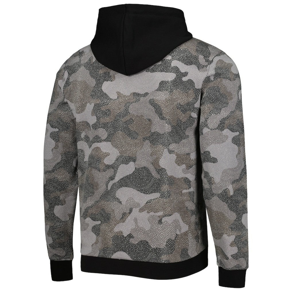 Black Chicago Bulls Hugo Boss Camo Pullover Hoodie | NBA