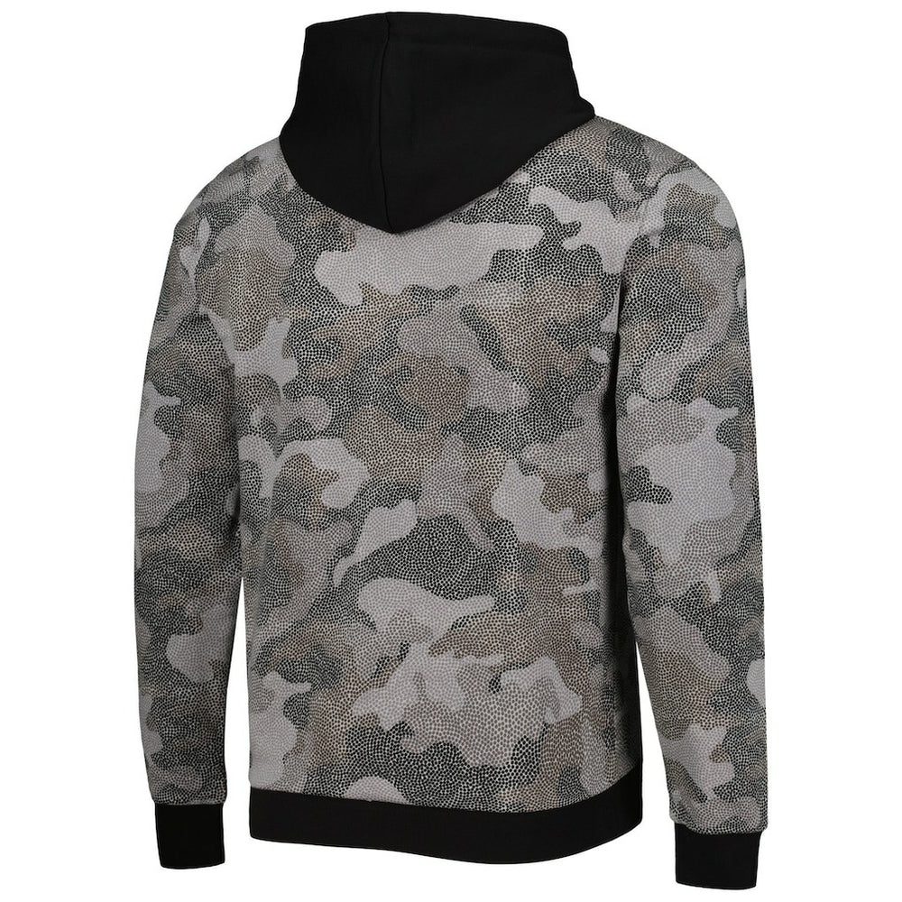 Black Chicago Bulls Hugo Boss Camo Pullover Hoodie | NBA