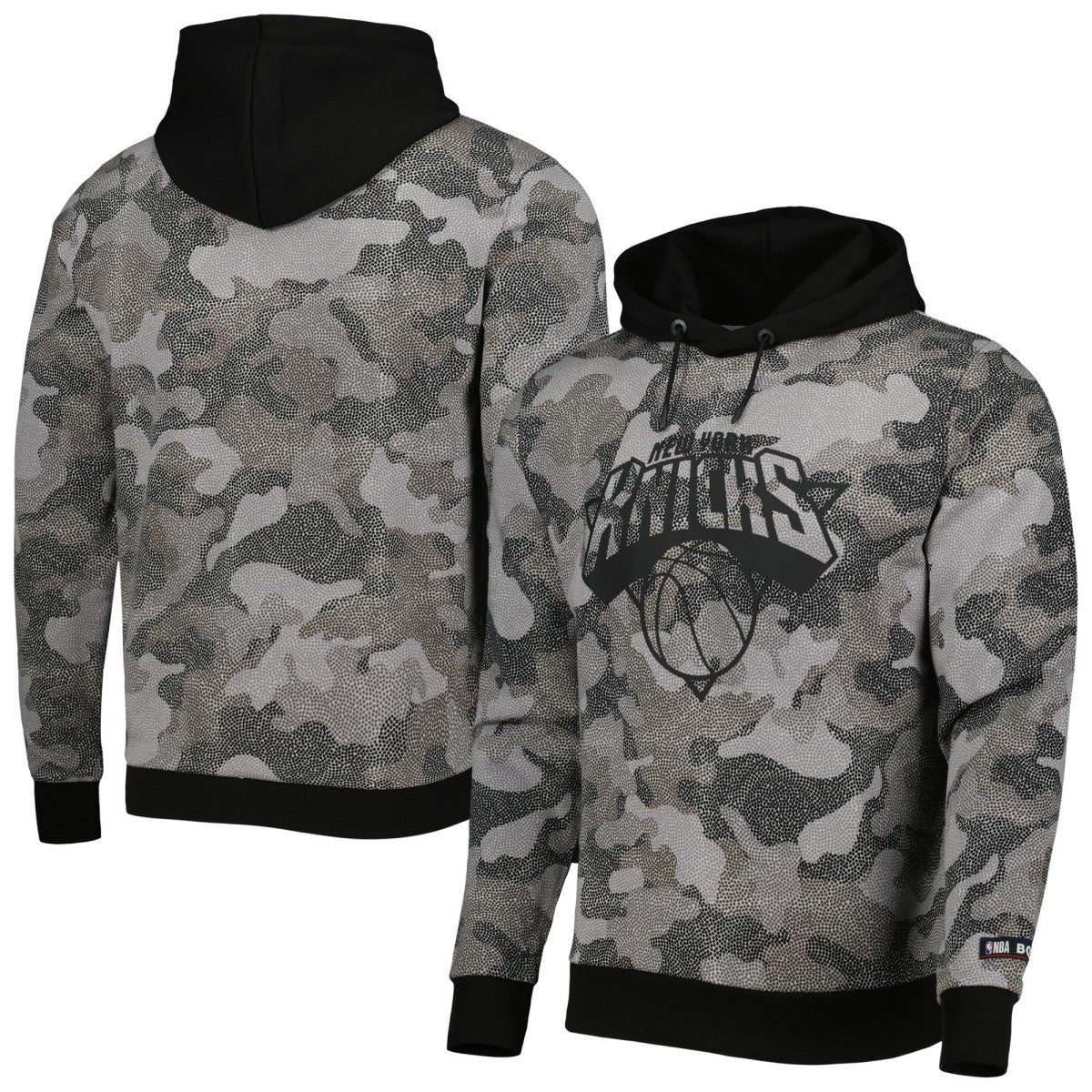 Black New York Knicks Hugo Boss Camo Pullover Hoodie | NBA