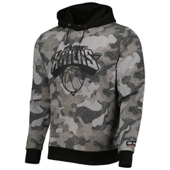 Black New York Knicks Hugo Boss Camo Pullover Hoodie | NBA