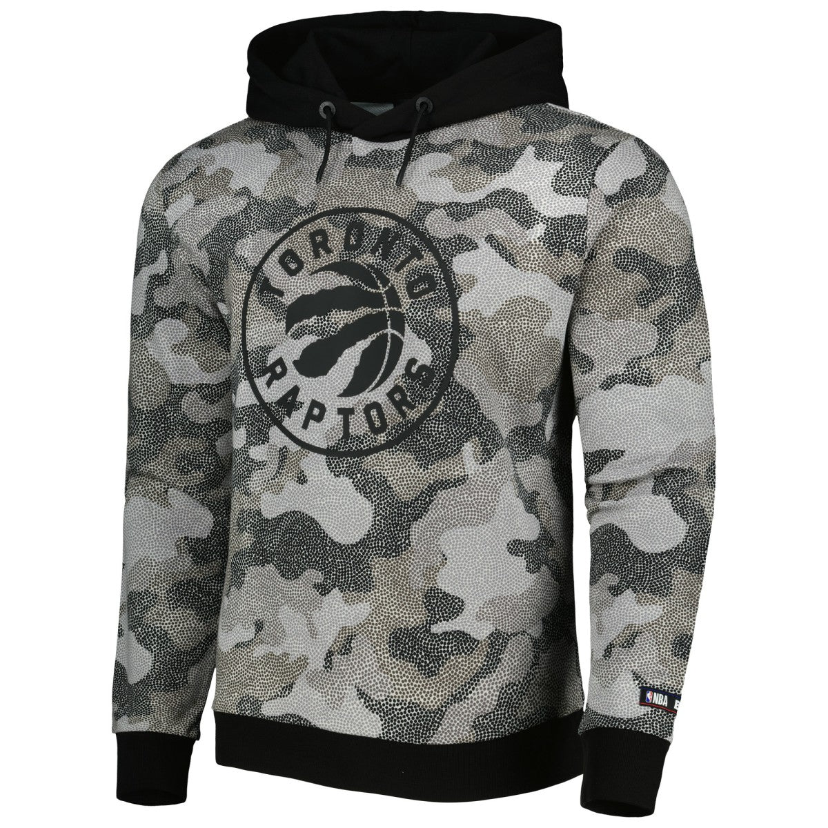 Black Toronto Raptors Hugo Boss Camo Pullover Hoodie | NBA