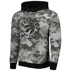 Black Toronto Raptors Hugo Boss Camo Pullover Hoodie | NBA