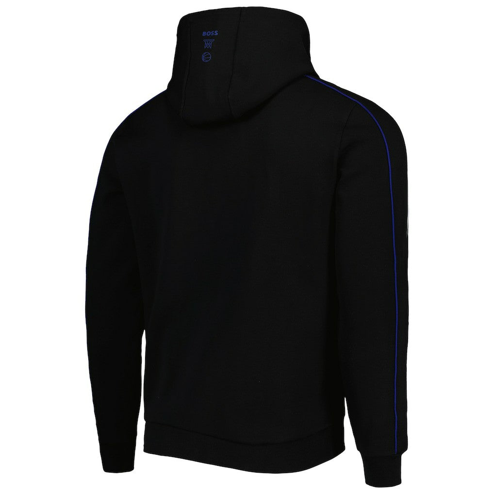 Black Philadelphia 76ers NBA x Hugo Boss Team Bounce Tri-Blend Pullover Hoodie | NBA
