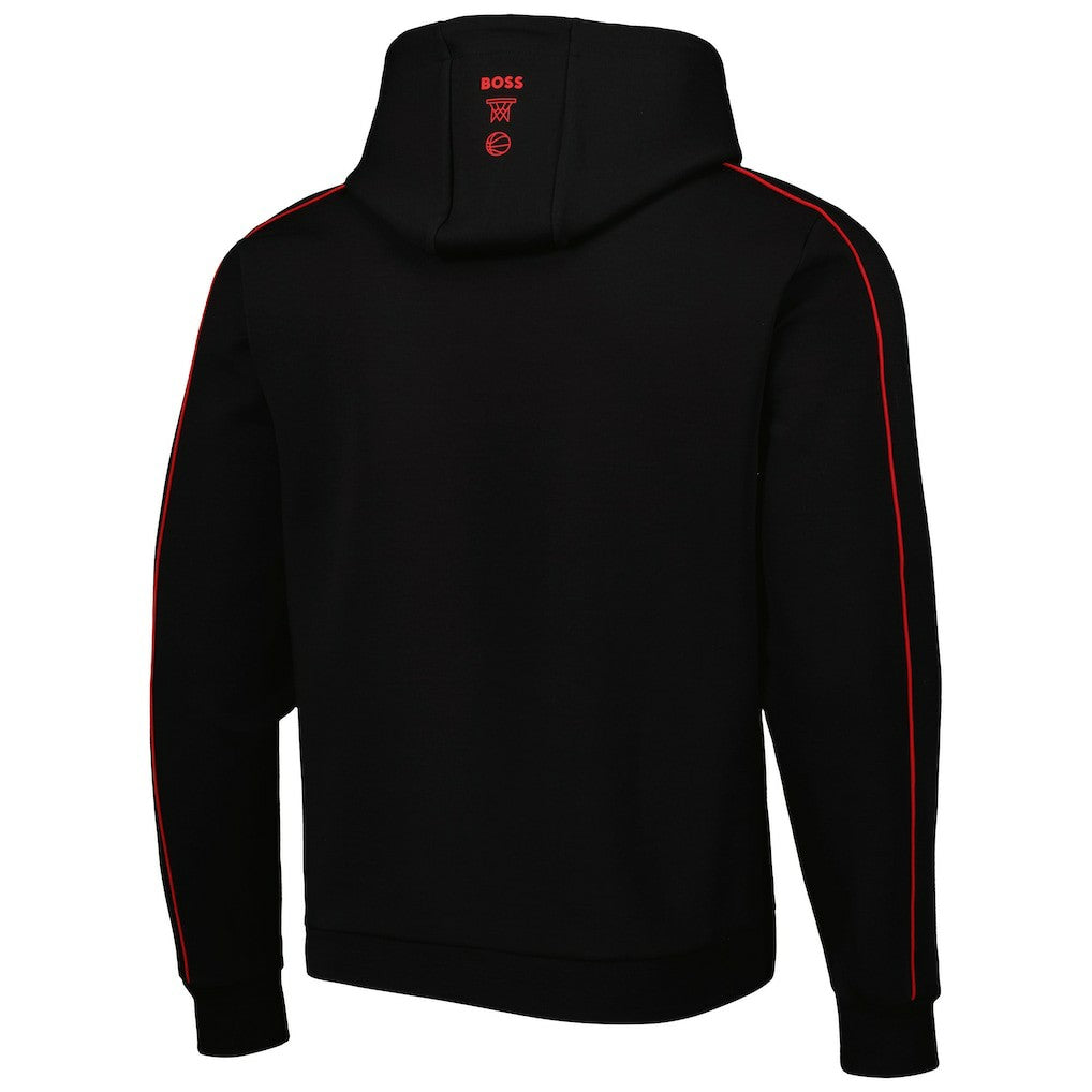 Black Atlanta Hawks NBA x Hugo Boss Team Bounce Tri-Blend Pullover Hoodie | NBA